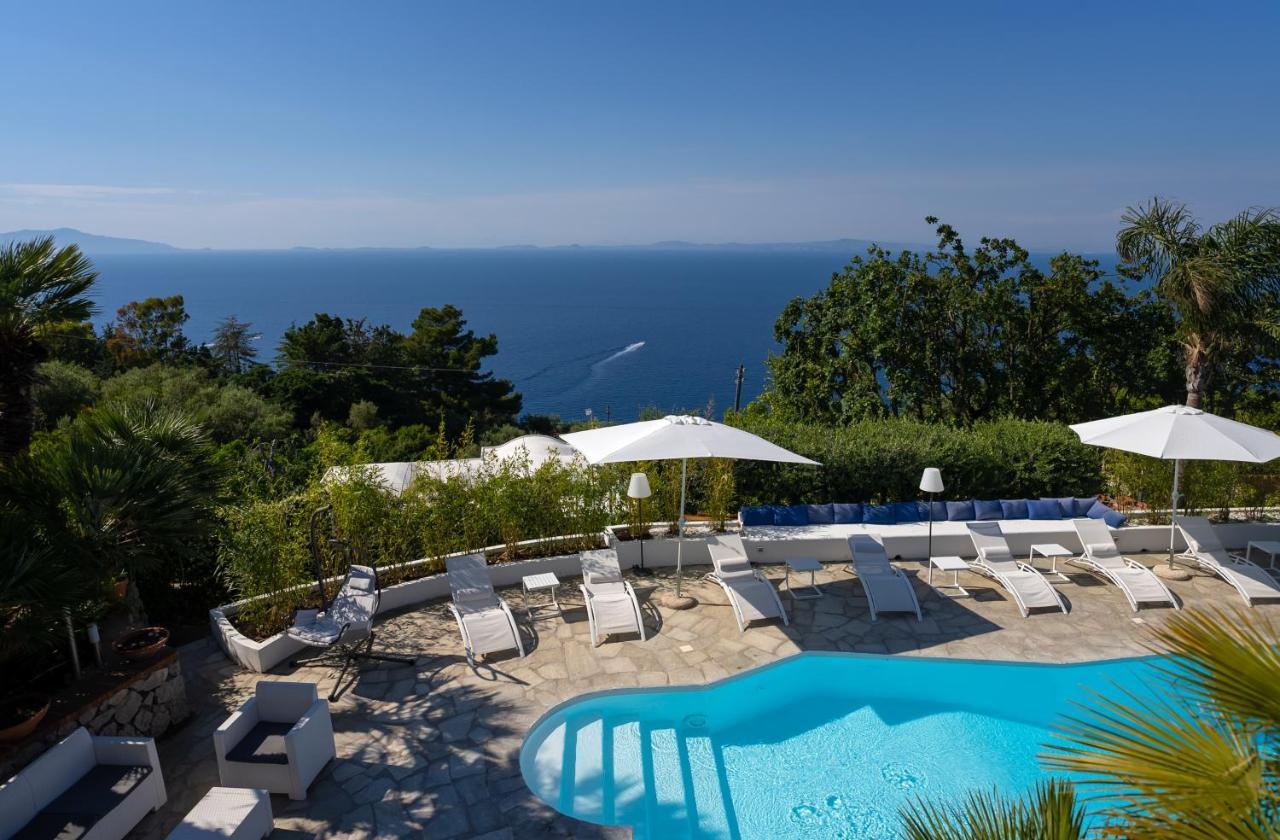 Capri Blue Luxury Villa Le Tre Monelle Anacapri  Exterior foto